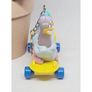 Cute Pigeon Skateboard Keychain Fun‎ Novelty Accessory for Bags Keys Collectible